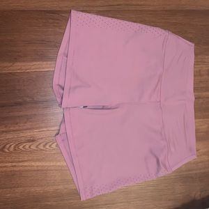 SOLD BuffBunny Laser Cut Pink Shorts (NWOT)